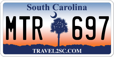 SC license plate MTR697