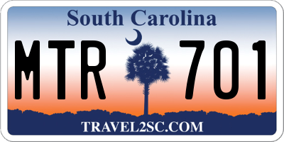 SC license plate MTR701