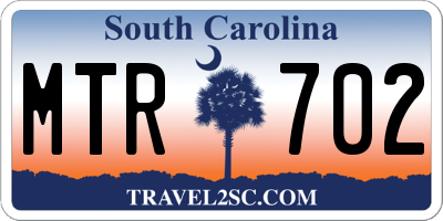 SC license plate MTR702