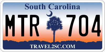 SC license plate MTR704