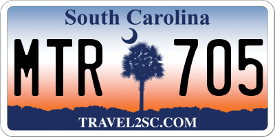 SC license plate MTR705