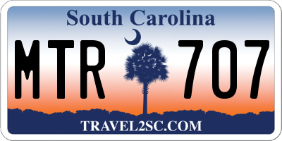 SC license plate MTR707