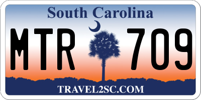 SC license plate MTR709
