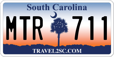 SC license plate MTR711