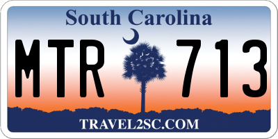 SC license plate MTR713