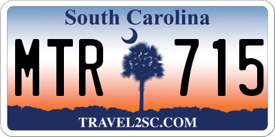 SC license plate MTR715