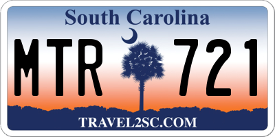 SC license plate MTR721