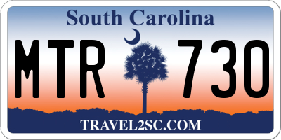 SC license plate MTR730