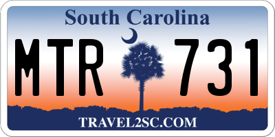 SC license plate MTR731