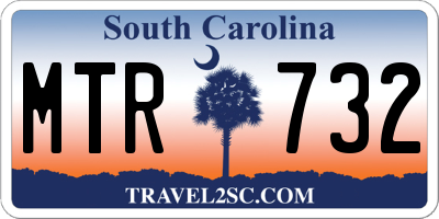 SC license plate MTR732