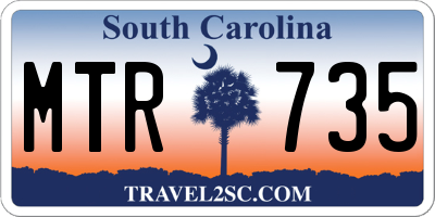 SC license plate MTR735