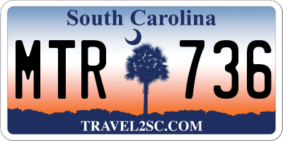 SC license plate MTR736