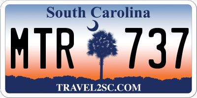 SC license plate MTR737