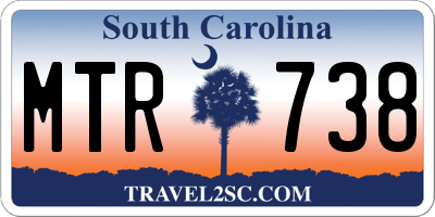 SC license plate MTR738