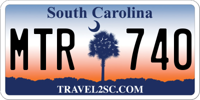SC license plate MTR740