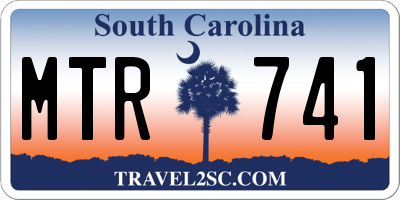 SC license plate MTR741