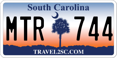 SC license plate MTR744