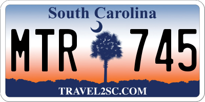 SC license plate MTR745