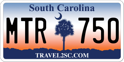 SC license plate MTR750