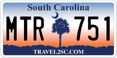 SC license plate MTR751