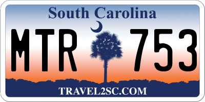 SC license plate MTR753