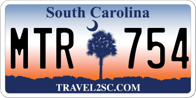 SC license plate MTR754