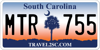 SC license plate MTR755