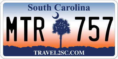 SC license plate MTR757