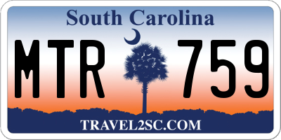 SC license plate MTR759