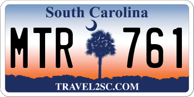 SC license plate MTR761