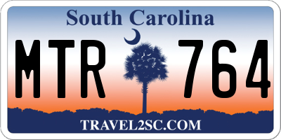 SC license plate MTR764