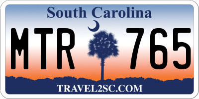 SC license plate MTR765