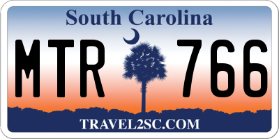 SC license plate MTR766