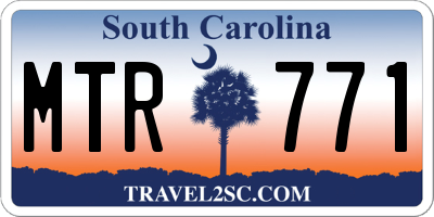 SC license plate MTR771