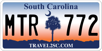 SC license plate MTR772