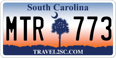 SC license plate MTR773