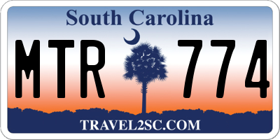 SC license plate MTR774