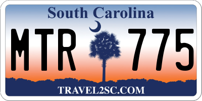 SC license plate MTR775