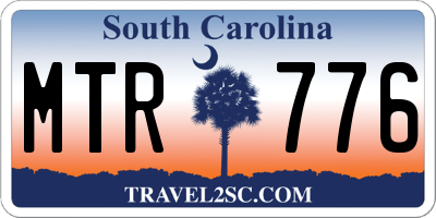 SC license plate MTR776