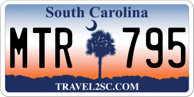 SC license plate MTR795