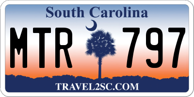 SC license plate MTR797