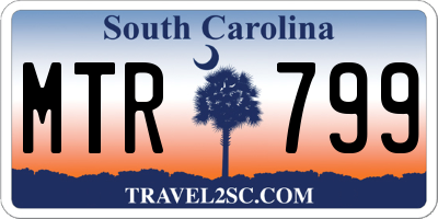 SC license plate MTR799