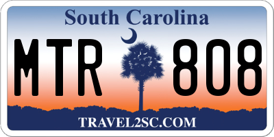 SC license plate MTR808