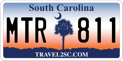 SC license plate MTR811