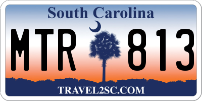 SC license plate MTR813