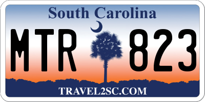 SC license plate MTR823