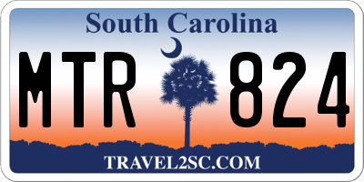 SC license plate MTR824