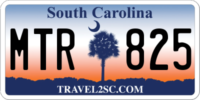 SC license plate MTR825