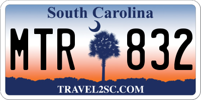 SC license plate MTR832