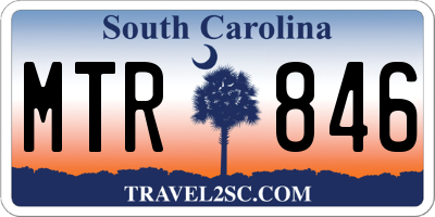 SC license plate MTR846